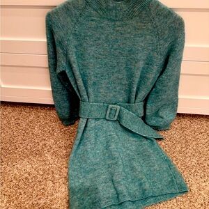 Sezane Enola Dress Vert Céladon - Size S